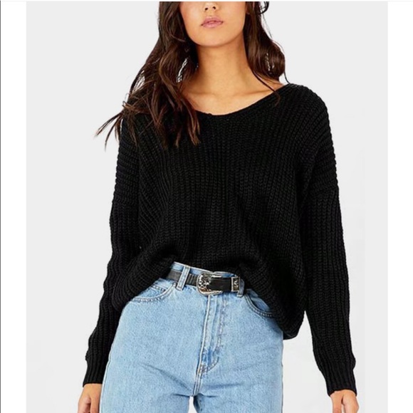 4 left❤️New! Sandy’s chunky knit lace up sweater - Picture 5 of 7